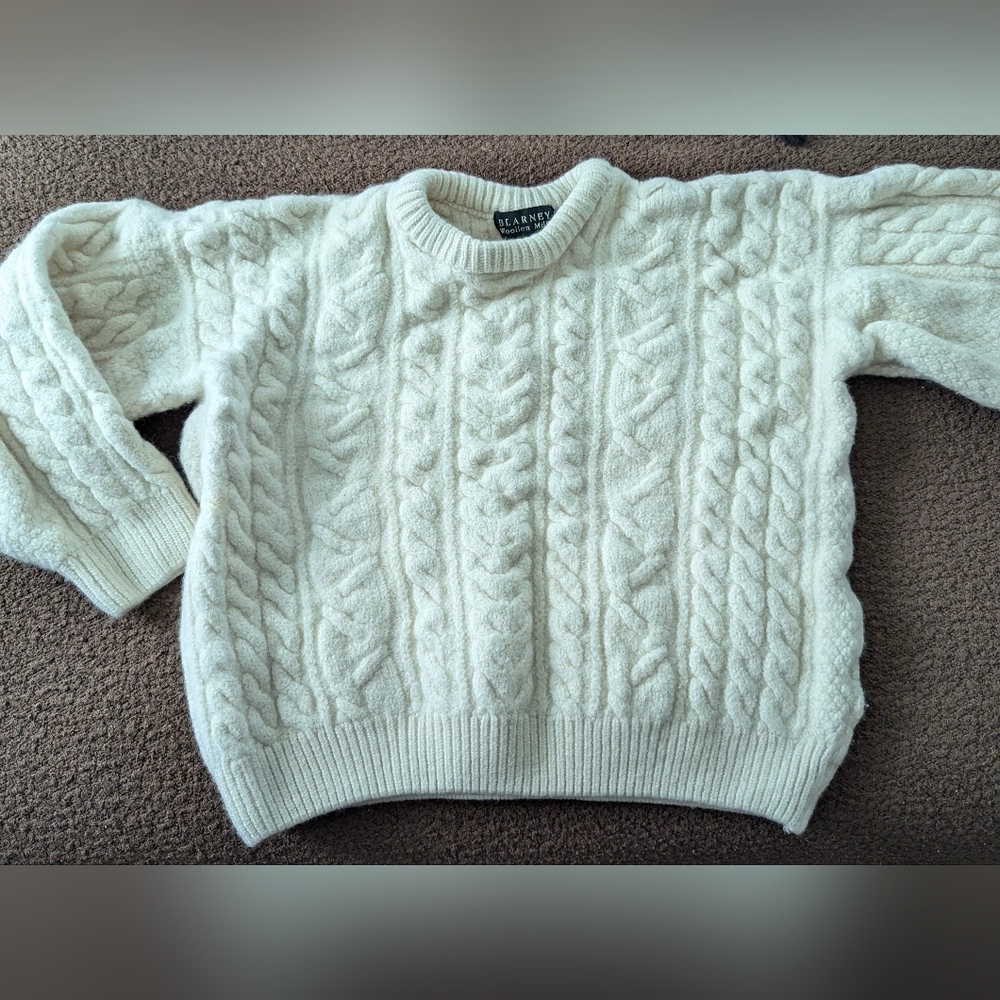 Blarney Woolen Mills Aran Knit Sweater